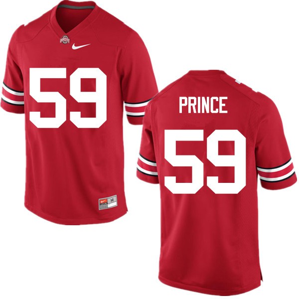 Ohio State Buckeyes #59 Isaiah Prince Men Official Jersey Red - Click Image to Close